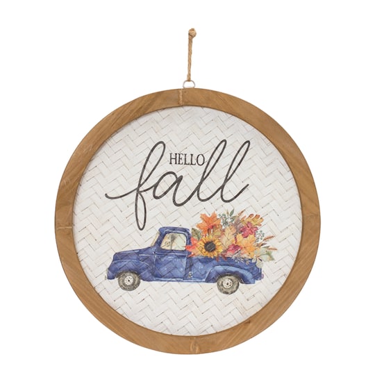 11.75" Fall Harvest Plaque Set